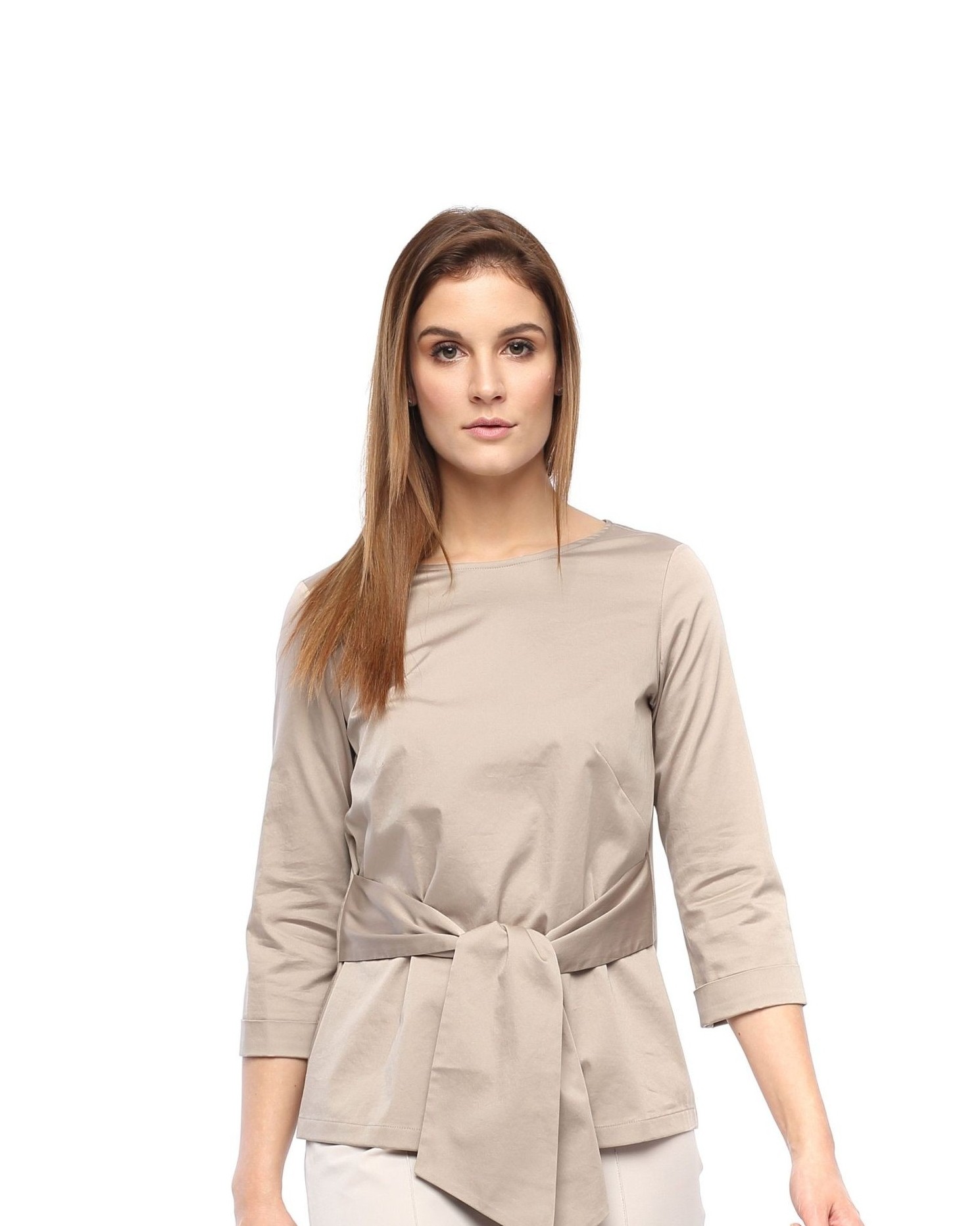 Beige Bluse