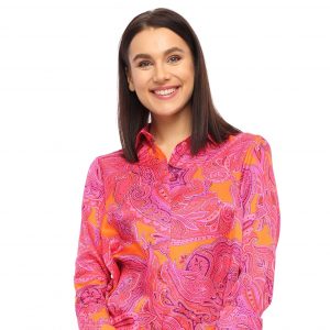 Seidenbluse im Paisleymuster