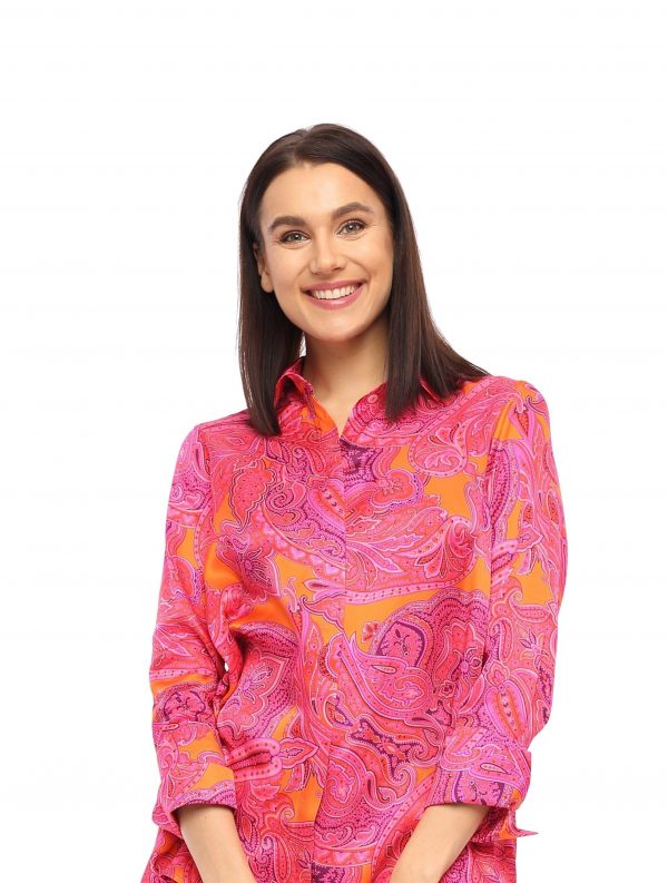 Seidenbluse im Paisleymuster