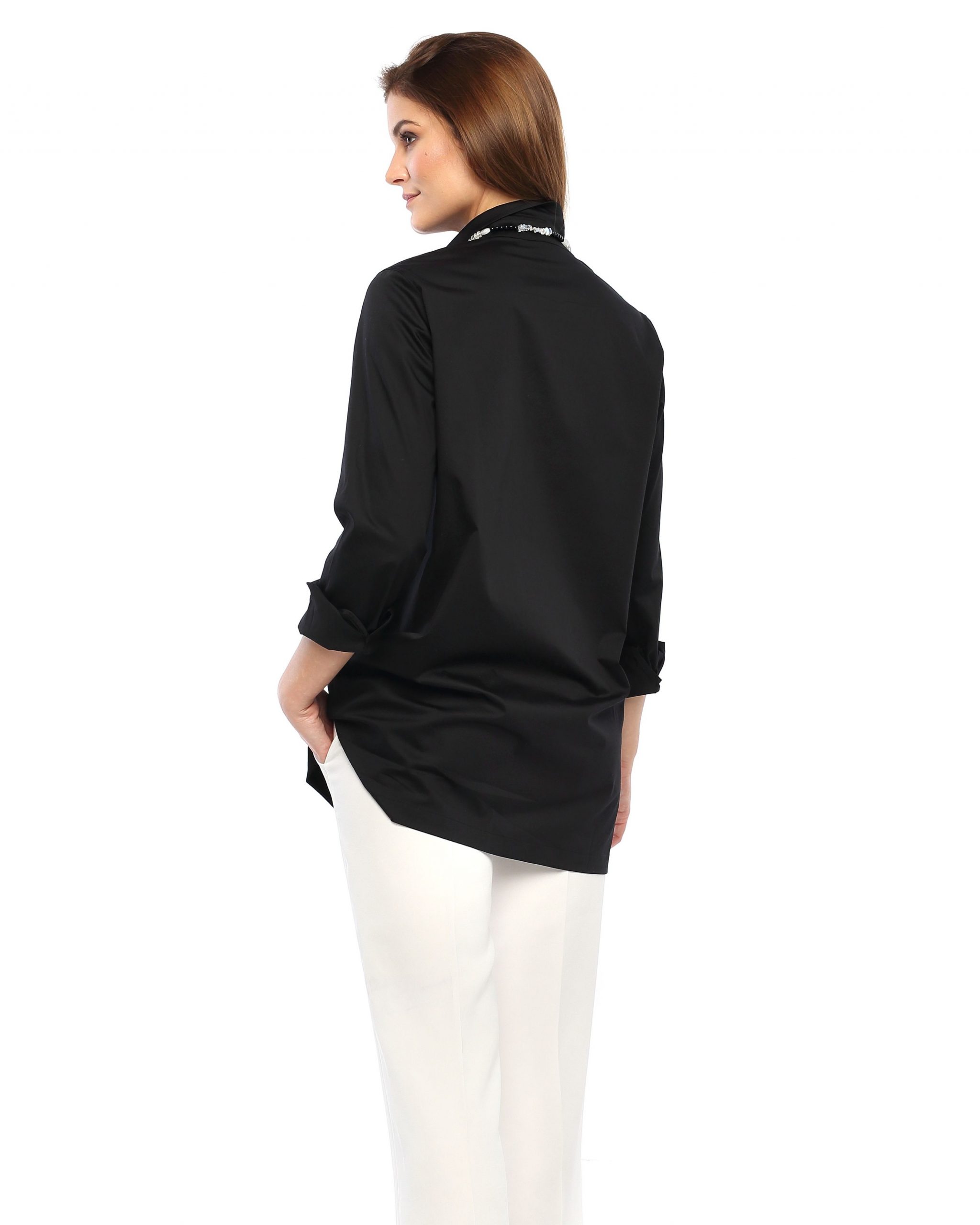 Longbluse Rosemarie schwarz