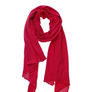 Kuscheliger Strickschal in pink