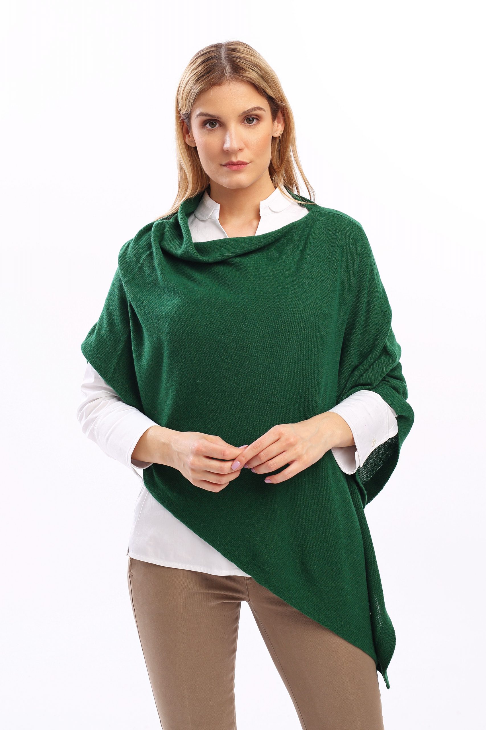 Gestrickter Poncho