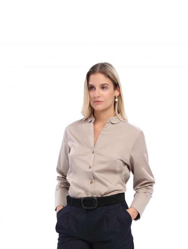 Bluse Maren taupe