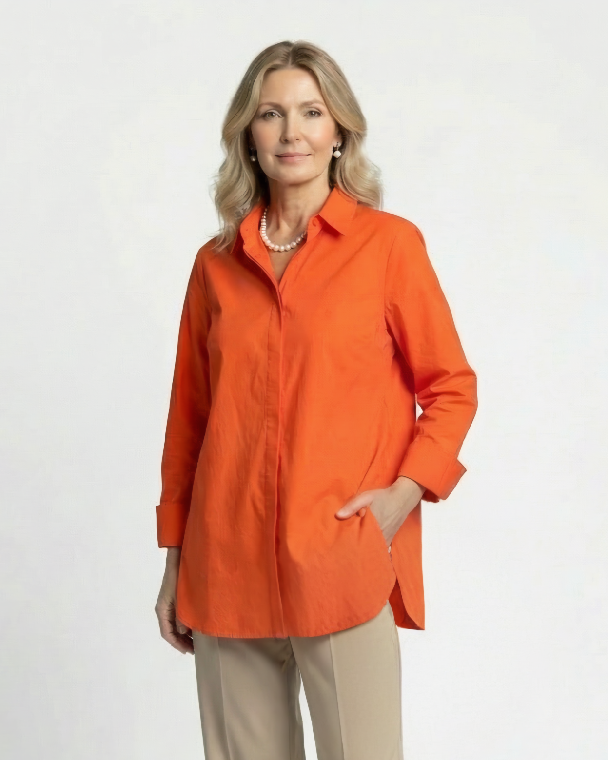 Orange Bluse