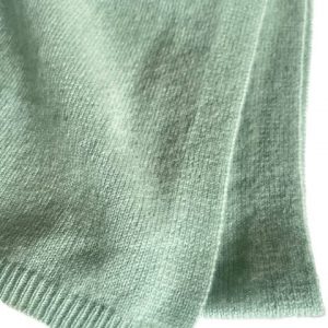 Kaschmirschal gestrickt in acquagrün