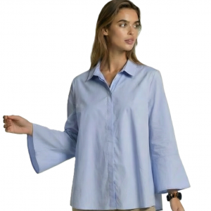 Bluse Hilke taubenblau