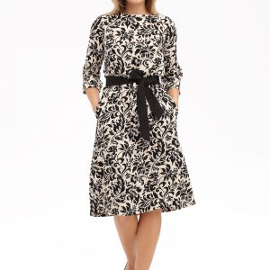 Kleid Anja in schwarz und kitt