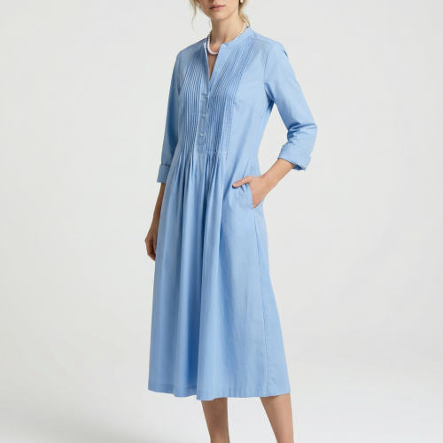 Hellblaues Baumwollkleid